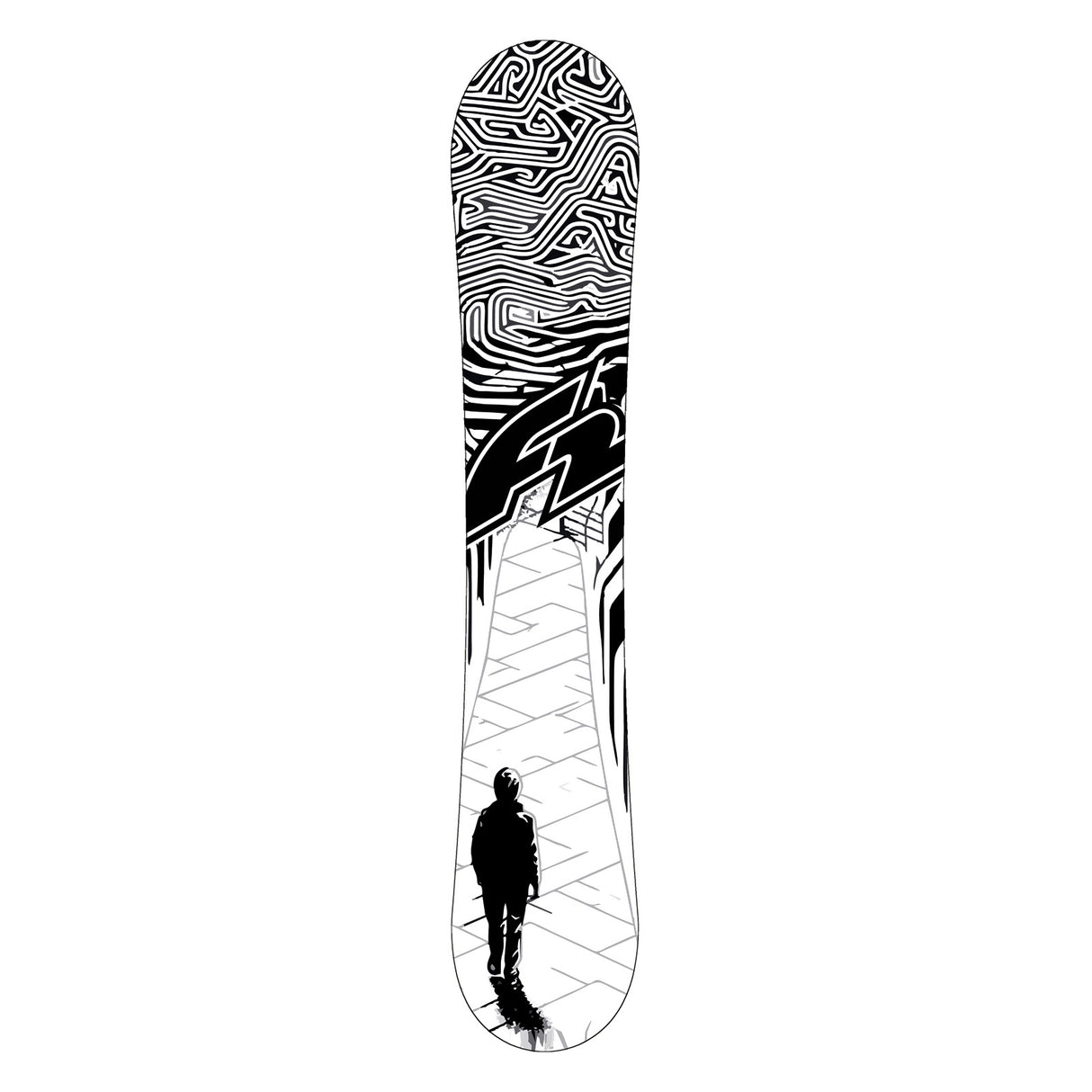 F2 Junior Snowboard Black Deck Rookie Boy Freeride/Freestyle Größe wählbar 2025