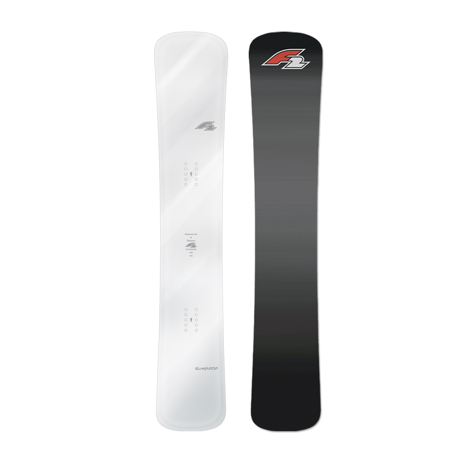 F2 Snowboard Eliminator Mirror Race Weiss - Größe wählbar – F2