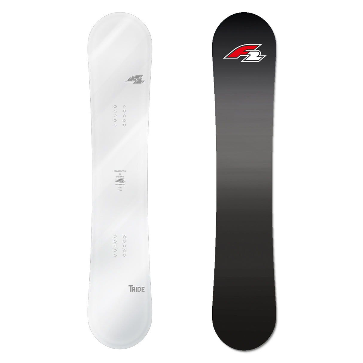 F2 Snowboard T-Ride Mirror Freeride/Freestyle Weiss - Größe wählbar