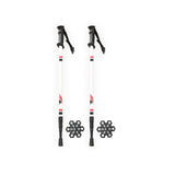 F2 Langlauf Ski Stöcke Vario Pole Tour Kids Verstellbar 60-100cm Weiss
