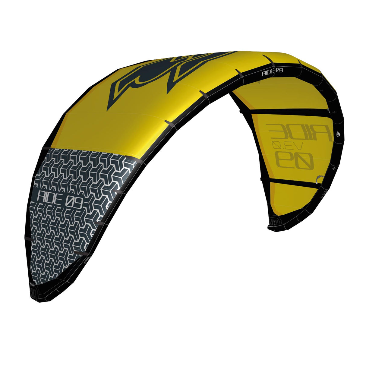 F2  Kite Ride V3.0  5qm Gelb Mega Sale - Vorjahresmodelle