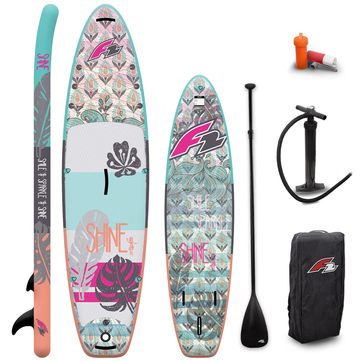 F2 Damen SUP Stand Up Paddle Board Shine Größe wählbar Multicolor 2024