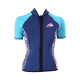F2 Damen Neopren Oberteil Tropical Jacke Kurz 2,5mm Größe wählbar Multicolor