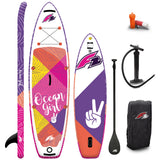 F2 Junior SUP Stand Up Paddle Board Ocean Girl 8'2''/9'2" wählbar Pink