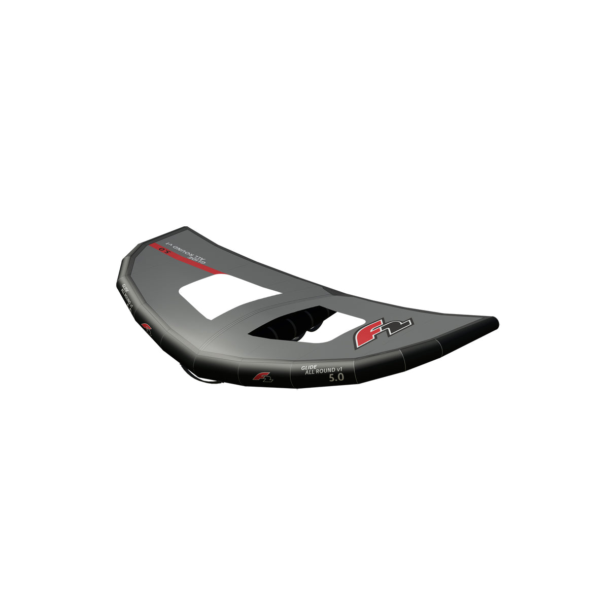 F2 Wing Glide Allround Wing 3-6qm Größe wählbar Schwarz/Grau 2024/25