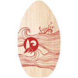 F2 Skimboard Skim Board Wood Surfer Modell wählbar (103cm Blau - 90cm Rot) 2025