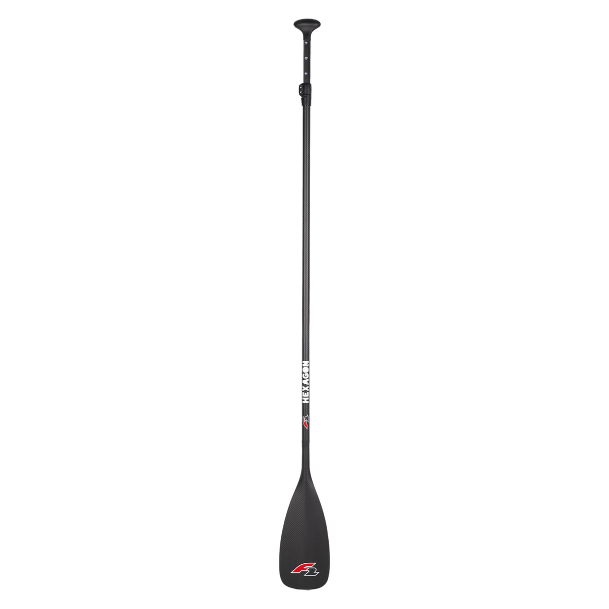 F2   SUP Paddel Hexagon - 100% Carbon   2 teilig Schwarz