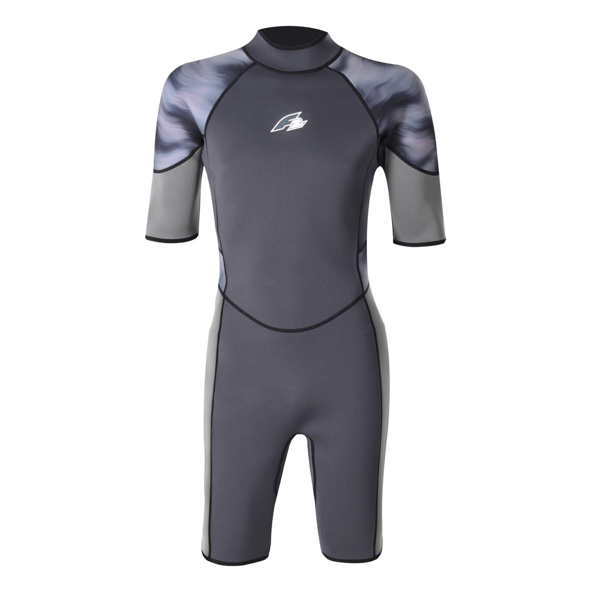 F2 Herren Neopren Anzug Wave Shorty 2,5mm XS-XXL Größe wählbar Anthrazit 2024/25