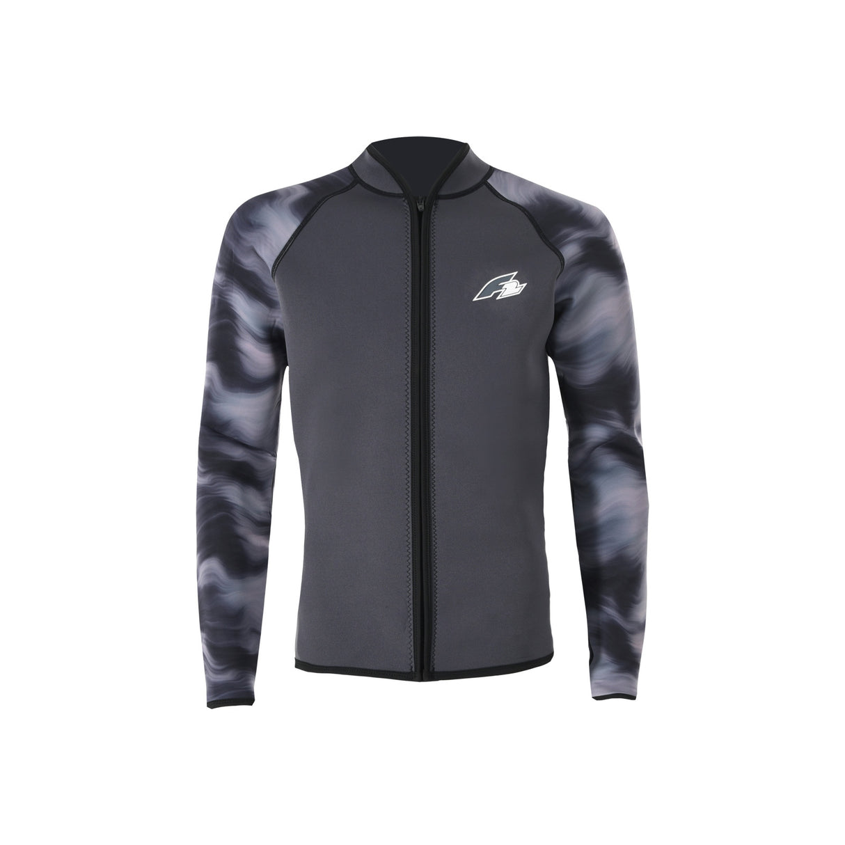 F2 Herren Neopren Oberteil Wave Jacket 2,5mm XS-XXL Größe wählbar Anthrazit