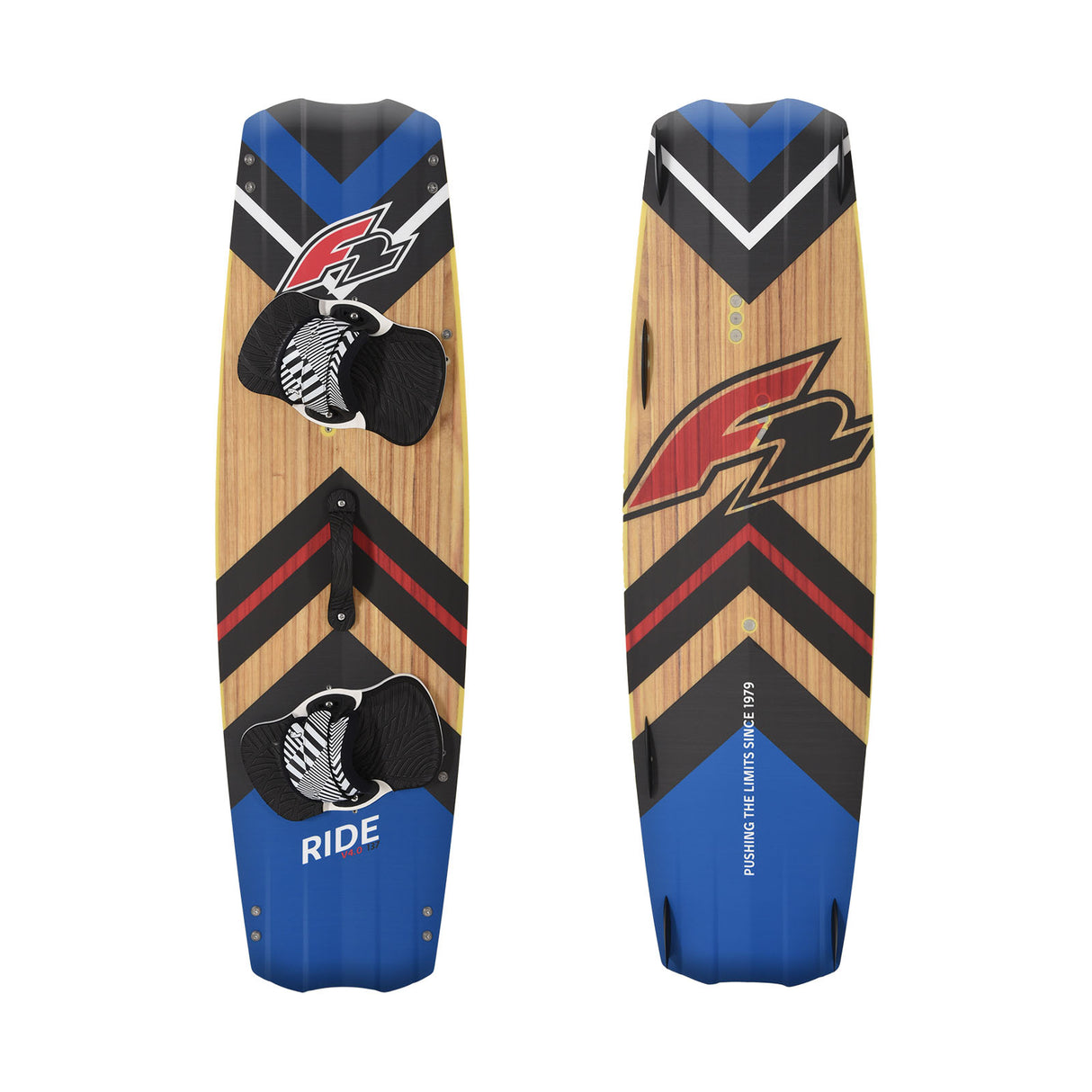 F2 Kiteboard Ride Wood 133-141cm Größe wählbar Blau 2024/25
