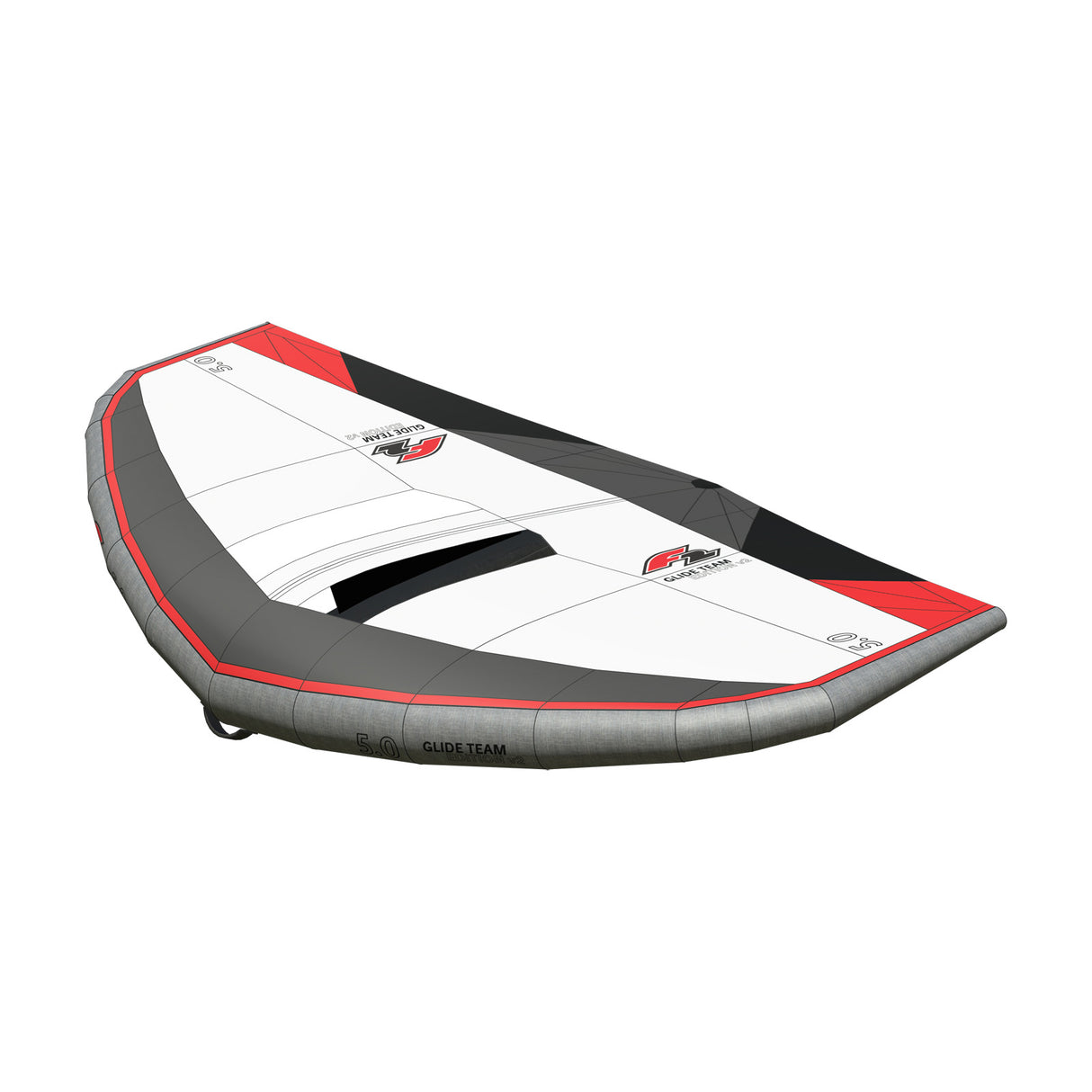 F2 Wing Glide Team Edition  Carbon Handle 3,5-7,5qm wählbar Weiss/Grau 2024/25