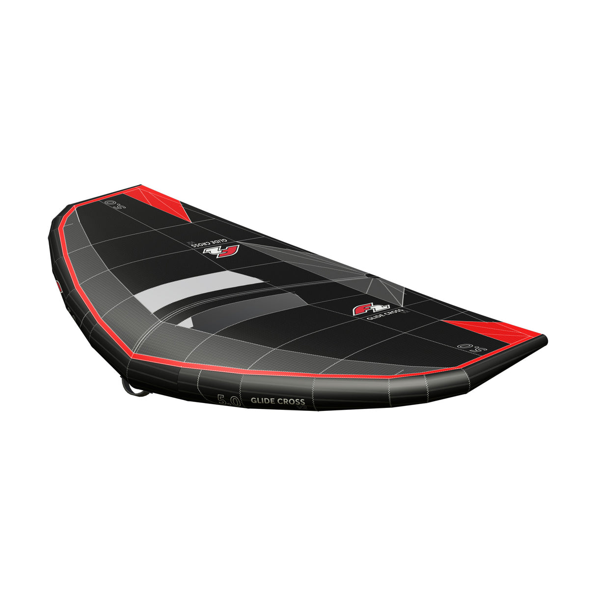 F2 Wing Glide Cross  Stiff Handle 3,5-7,5qm Größe wählbar Schwarz 2024/25