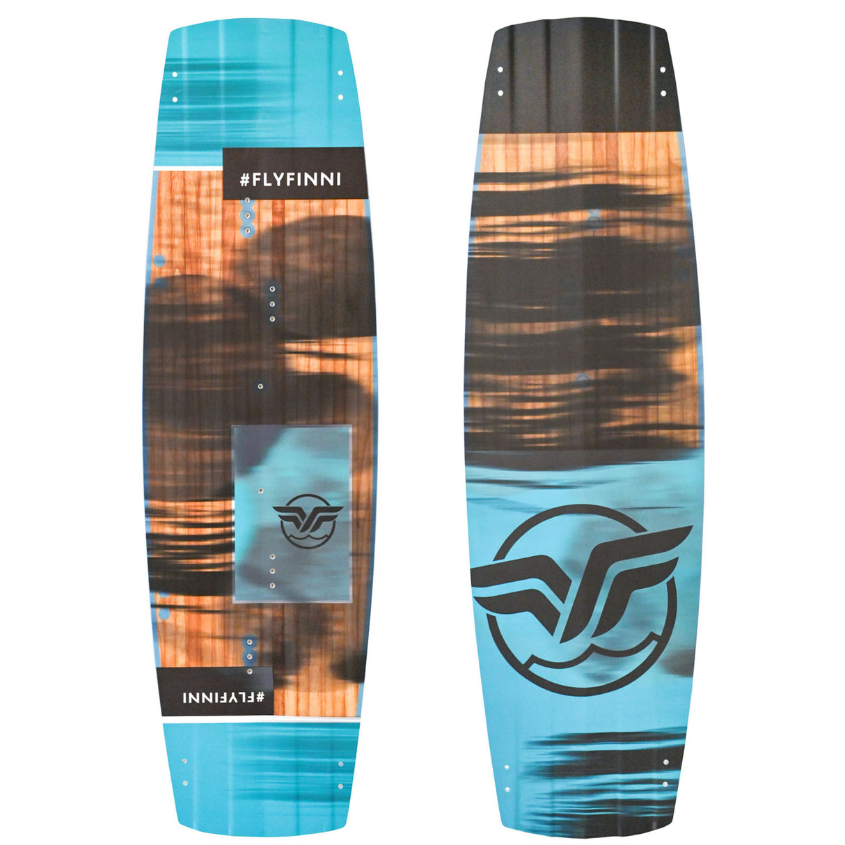F2  Kiteboard Finn Flügel Promodel Wood Komplett Größe wählbar Türkis 2025