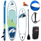 F2 Stand Up Paddle Board FREE - Round Sail - SET SUP Größe wählbar Aqua