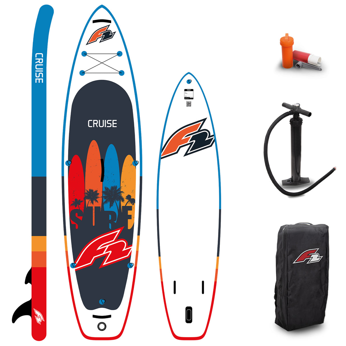 F2  Stand Up Paddle Board CRUISE - HFT SUP Größe wählbar Navy