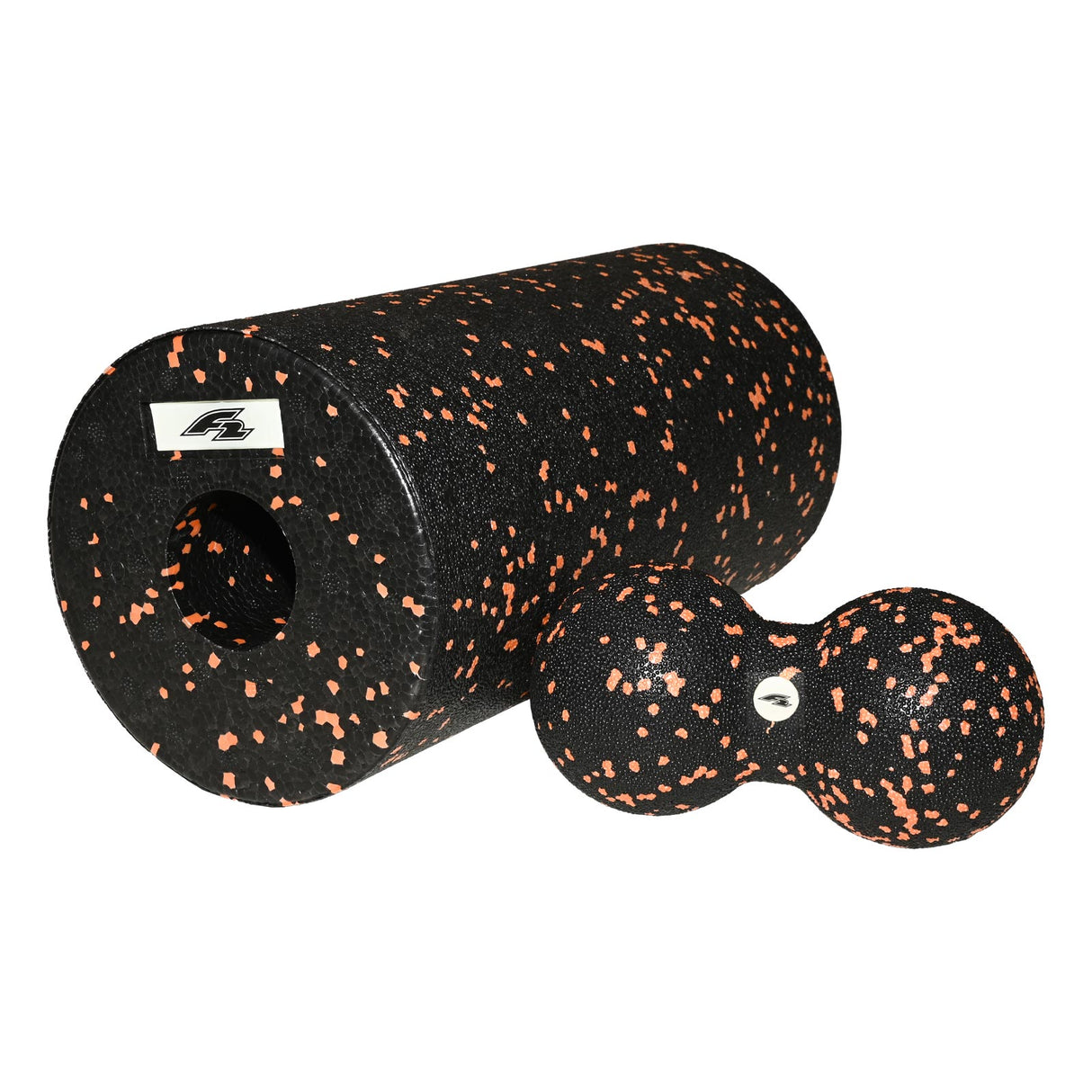 F2  Faszien Massage Rolle mit Doppelball Set