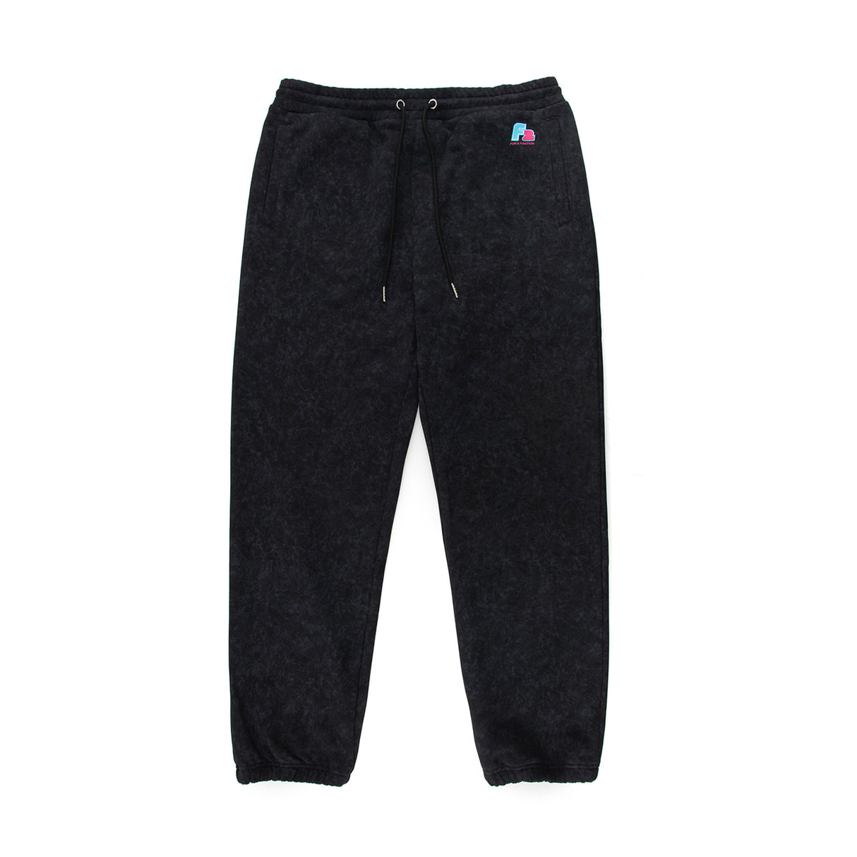 F2 Retro Vegas Jogginghose Black Stonewashed Schwarz - Größe wählbar