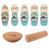 F2 Set Balance Board mit Halbkugel und Korkrolle - Board wählbar