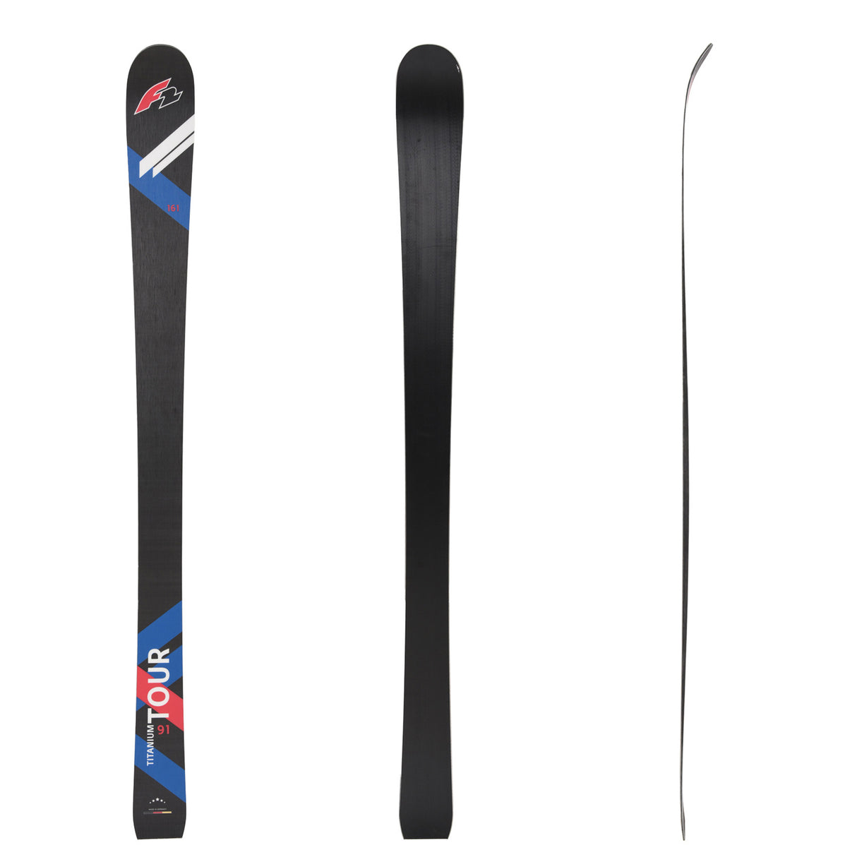 F2 Ski Touring Ski 154-175cm Größe wählbar Schwarz 2024/25