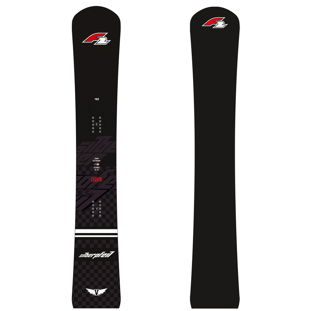 F2 Snowboard Silberpfeil Carbon Vantage Race Größe wählbar Schwarz 2023/24