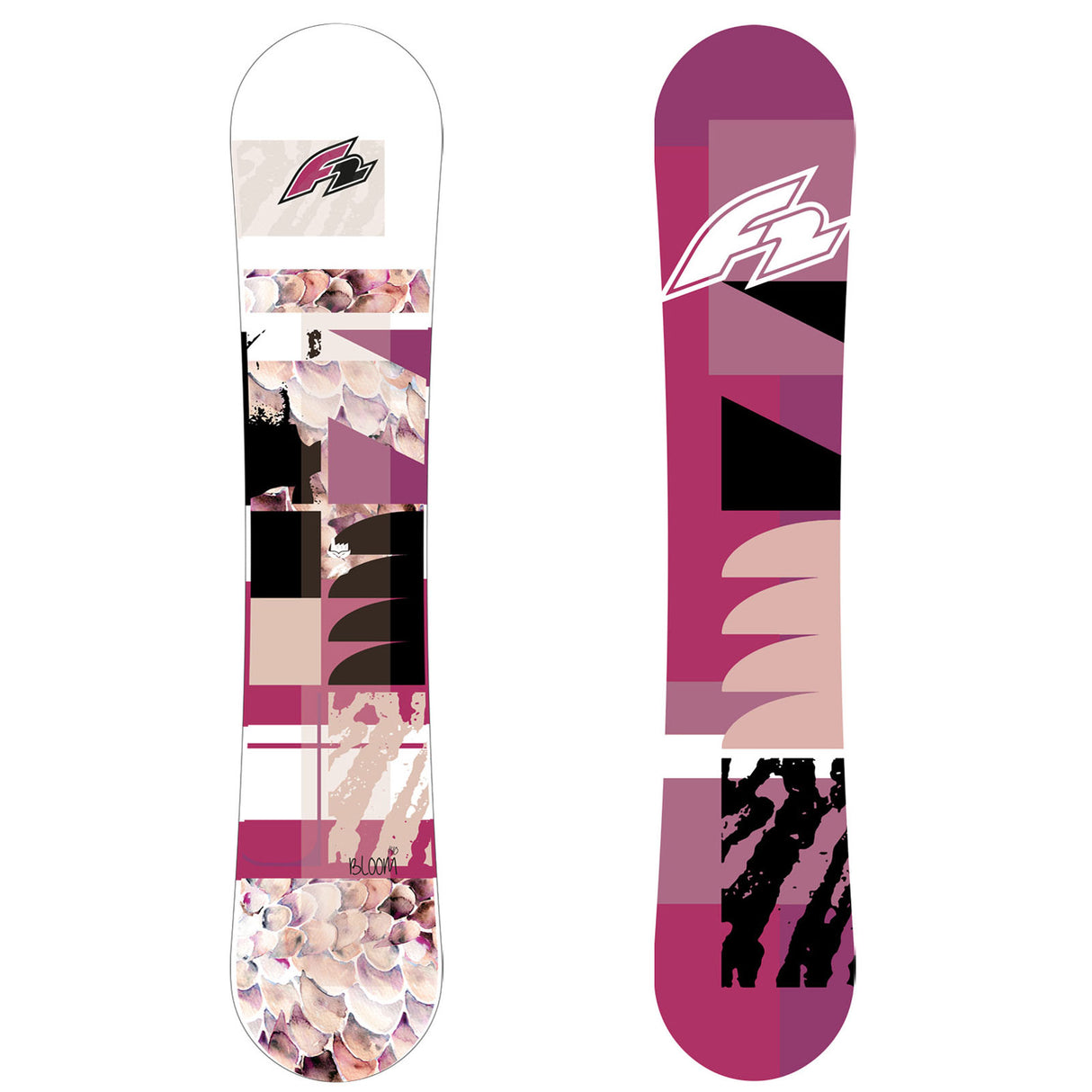 F2 Damen Snowboard Bloom Freeride/Freestyle Größe wählbar Weiß/Rosa 2023/24