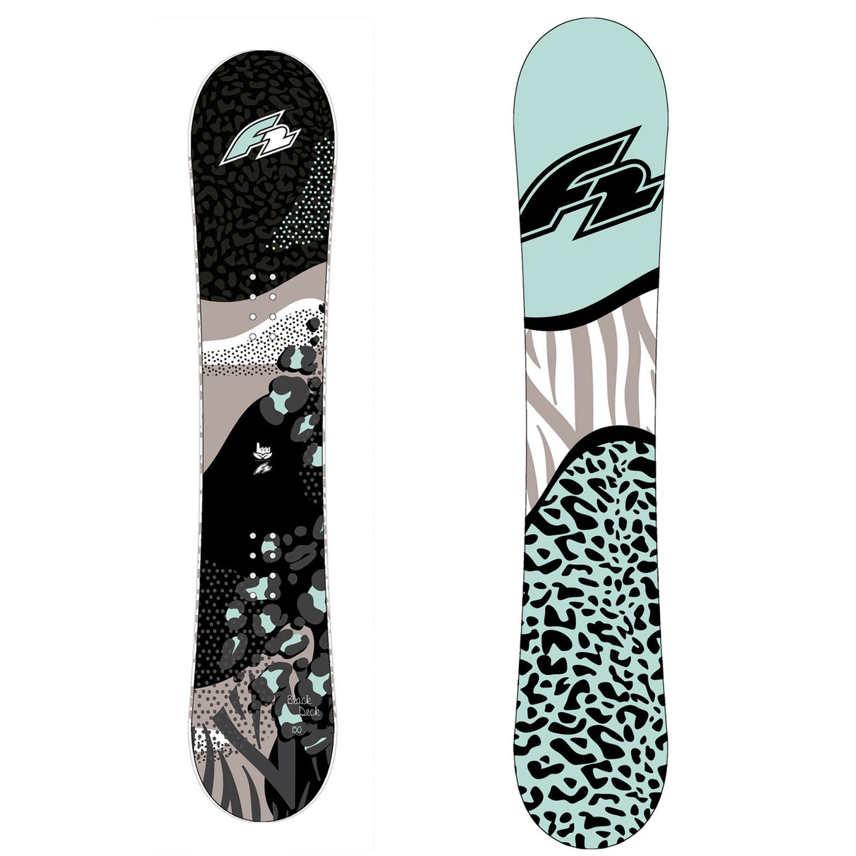 F2 Damen Snowboard Black Deck Women Freeride Größe wählbar Schwarz 2023/24