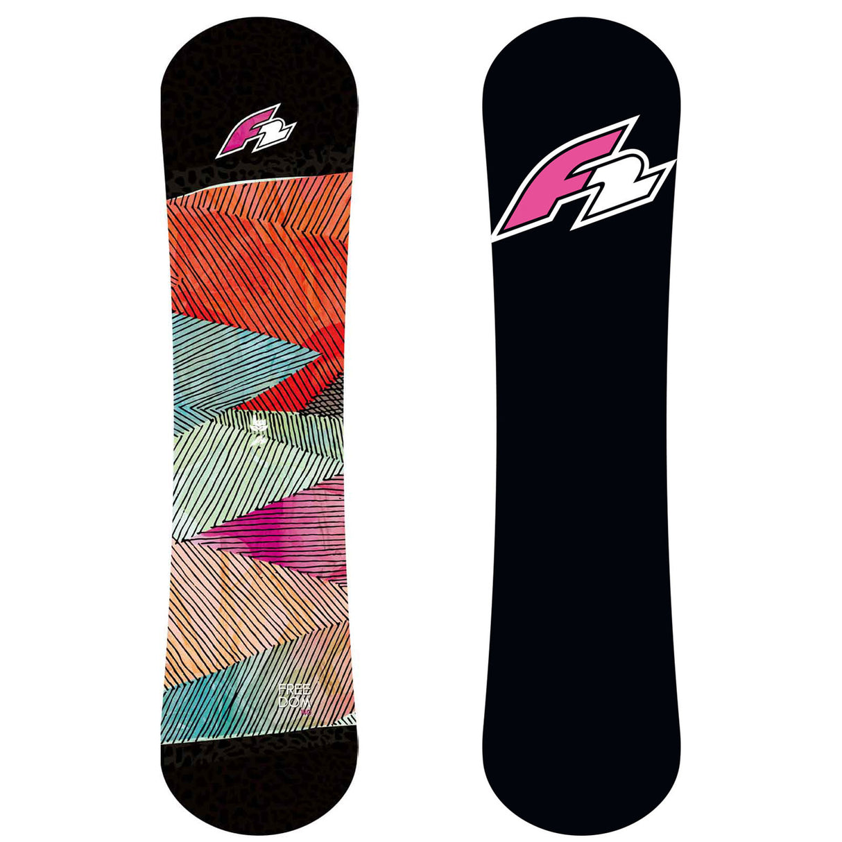 F2 Junior Snowboard Freedom - Rookie Girl Freeride/Freestyle Multicolor 2023/24