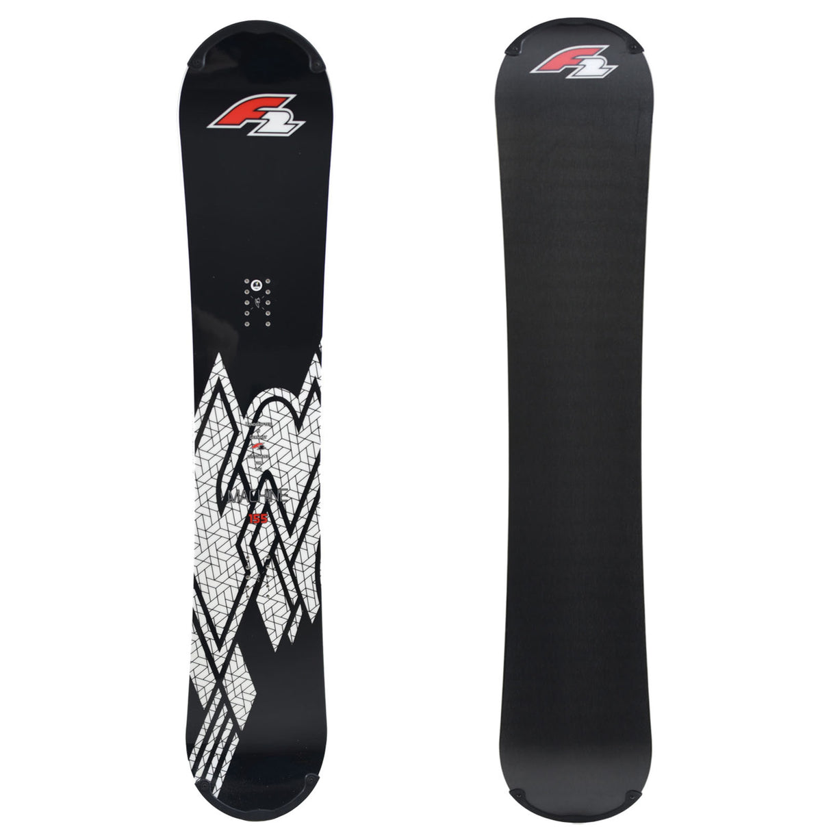 F2 Snowboard Rental Größe wählbar Schwarz 2024/25