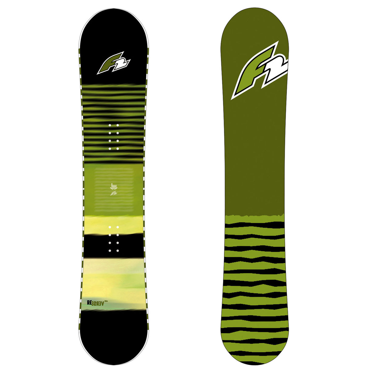 F2  Snowboard Reverse Freeride/Freestyle Größe wählbar Lime 2025