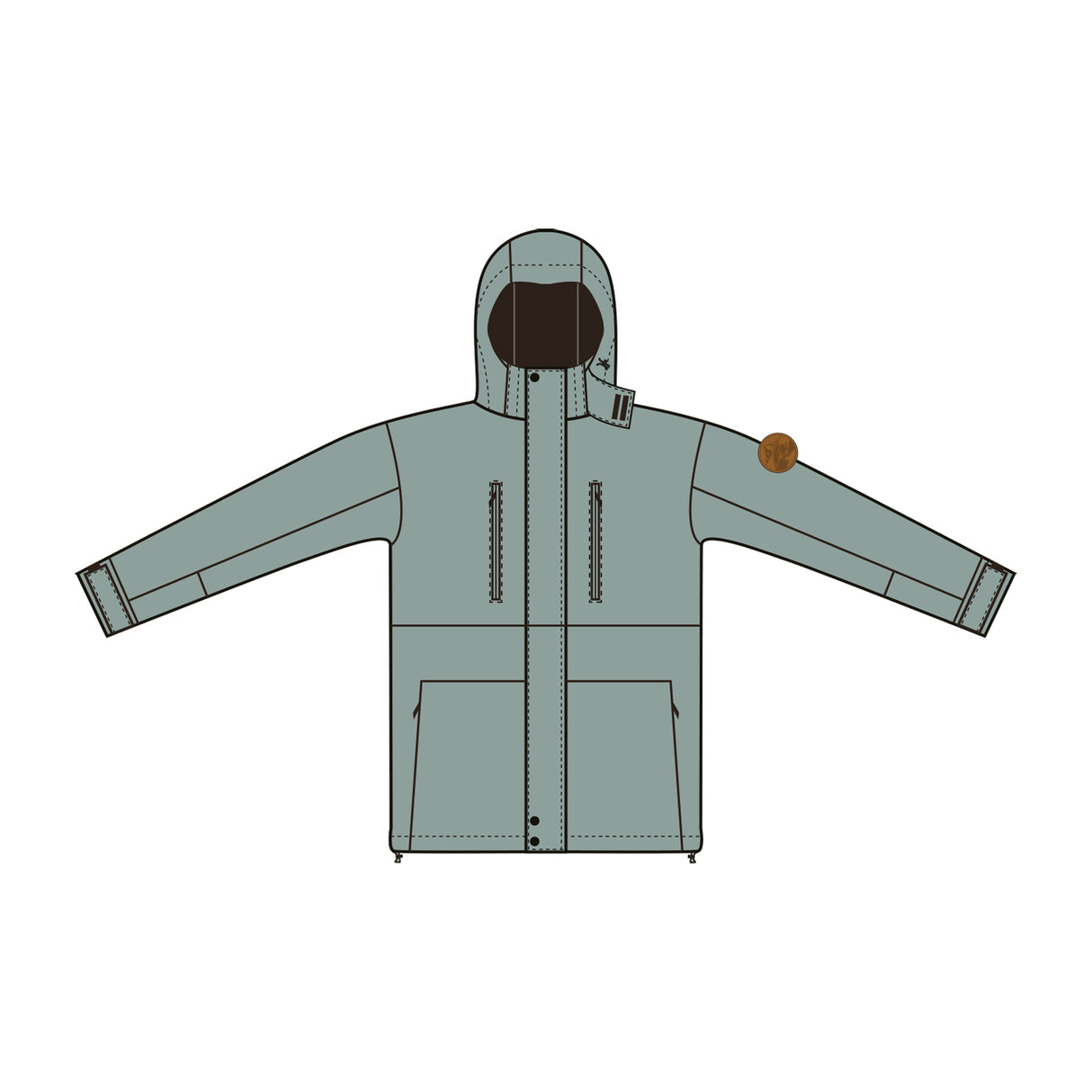 F2  Snowboard/Ski Jacke Summit 80g Fütterung XS-XXL Größe wählbar Mint 2025