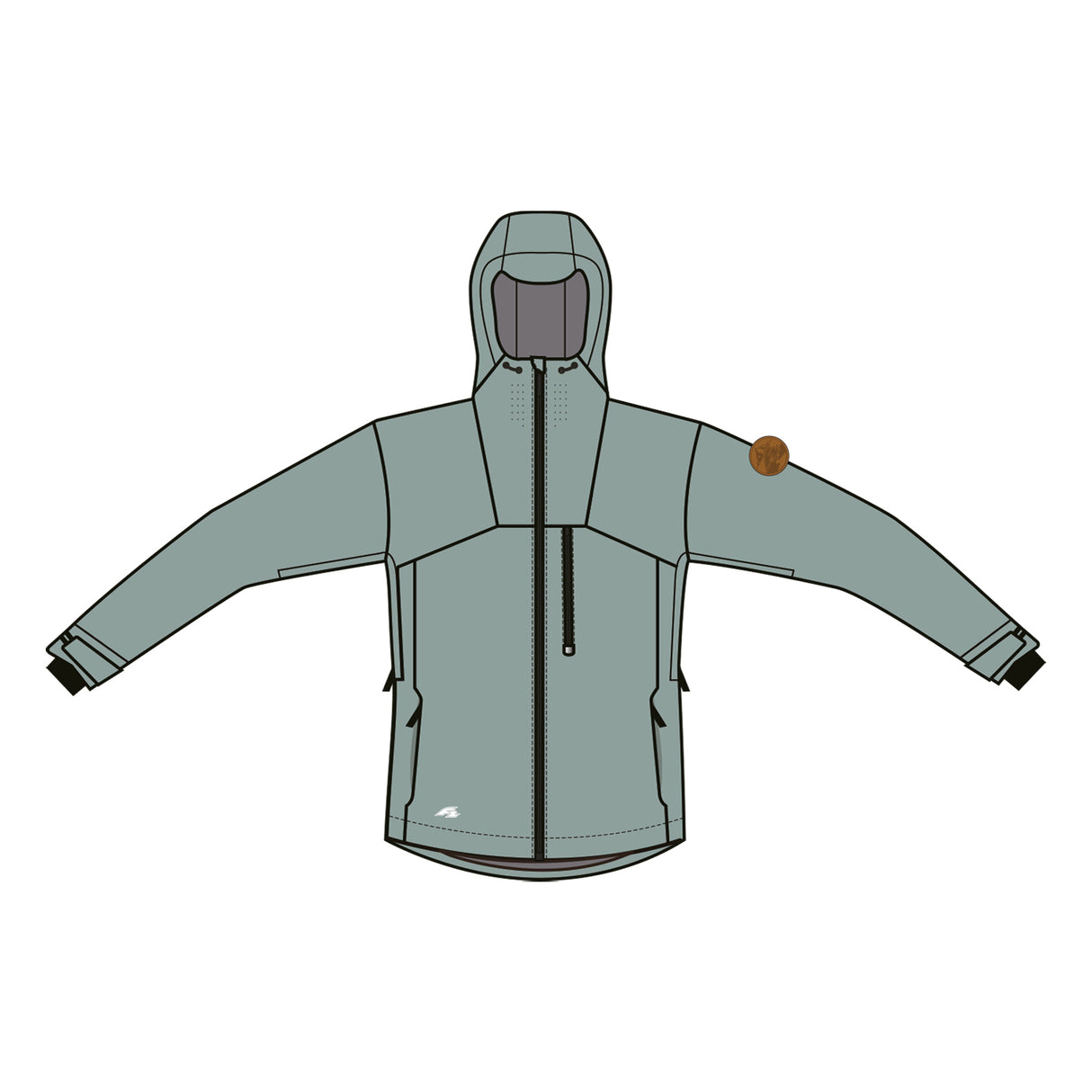 F2  Snowboard/Ski Jacke Valley 80g Fütterung XS-XXL Größe wählbar Mint 2025