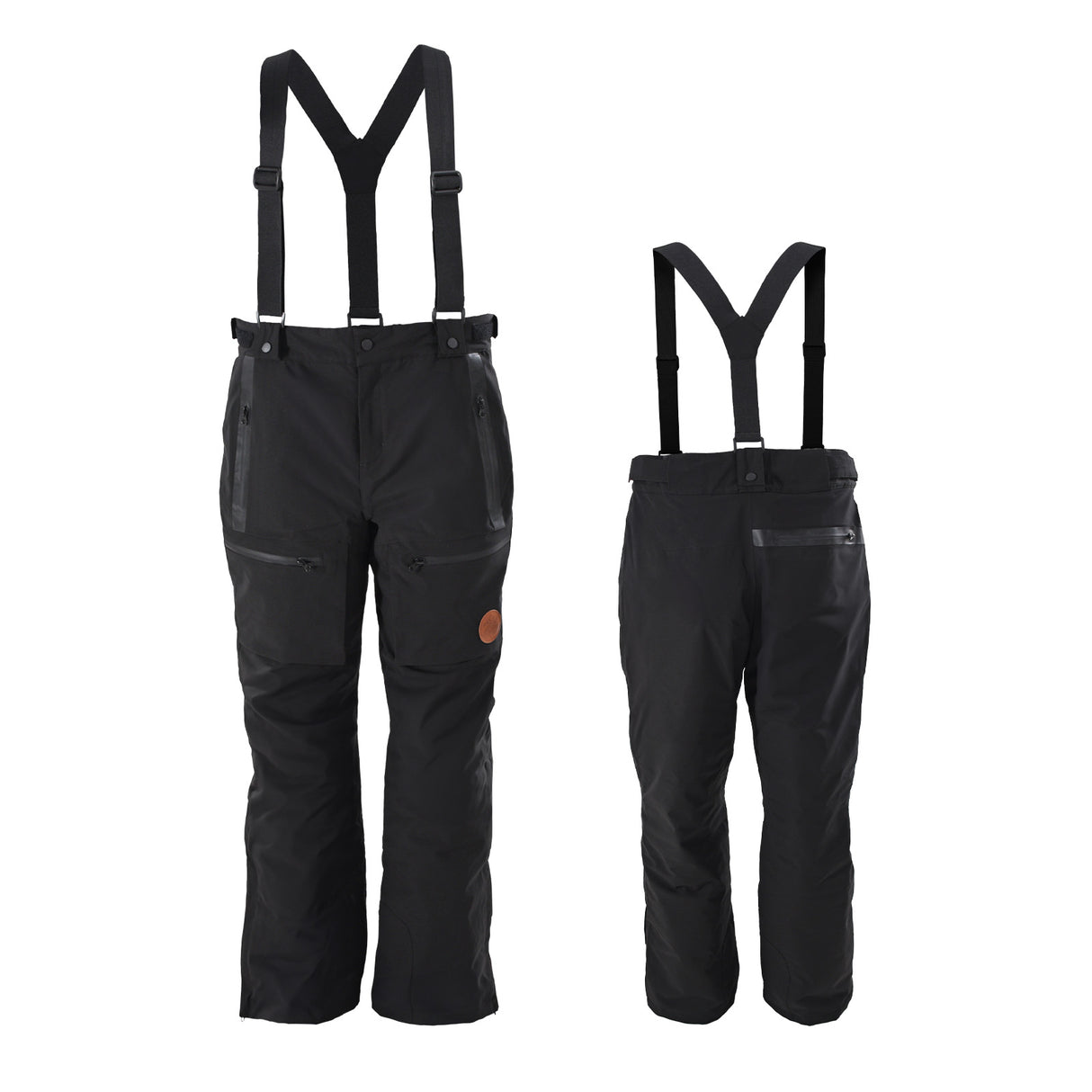 F2  Snowboard/Ski Träger Hose Storm XS-XXL Größe wählbar Schwarz 2025