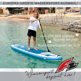 F2 Set Stand Up Paddle Board Ocean Sight Blau 10,5 + Kajak Zubehör Paket