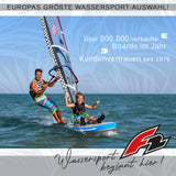 F2 Set Glide SUP 10'2" mit Windsurfsegel Checker 4qm